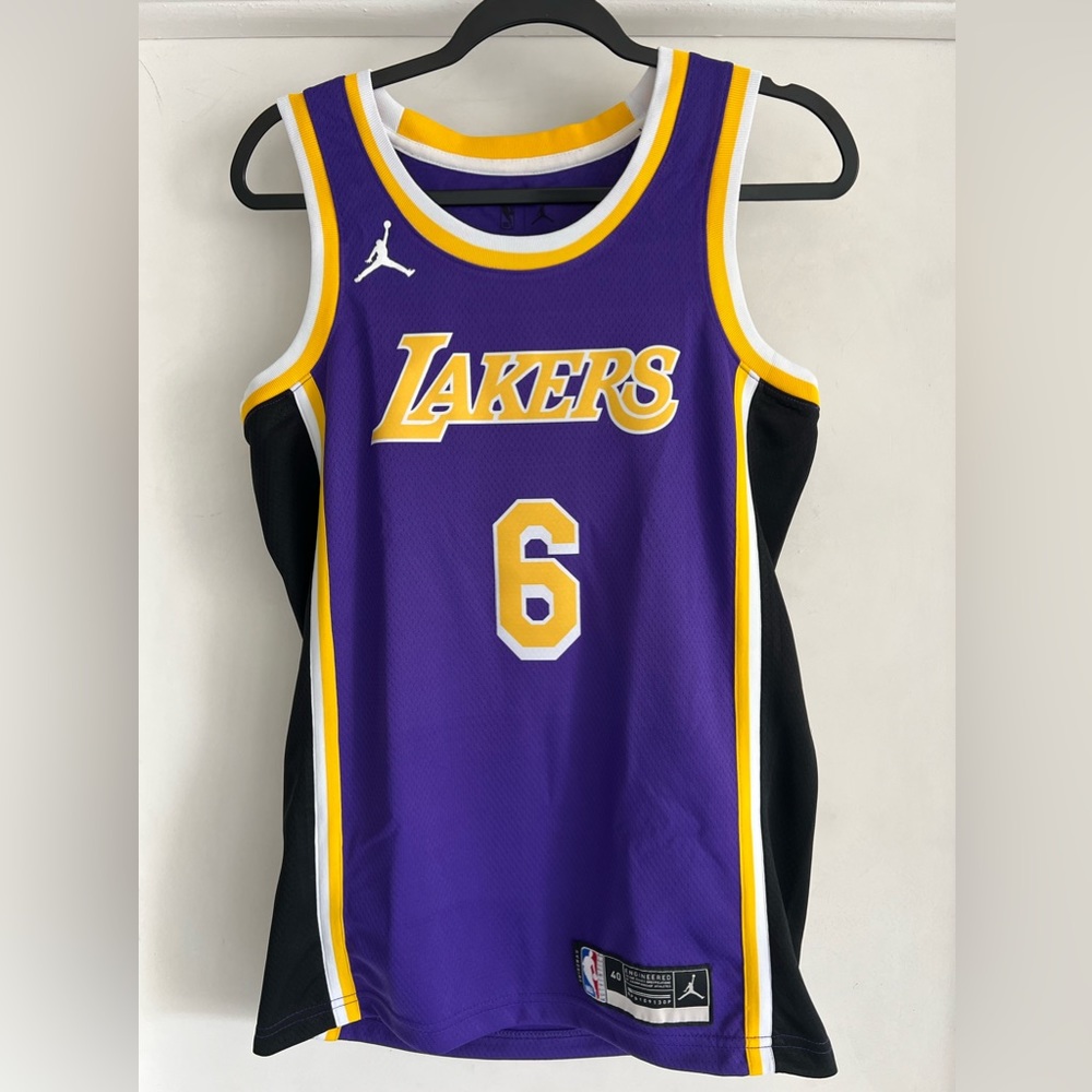 Jordan LA Lakers Lebron James jersey